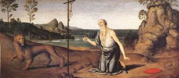 Giovanni di Pietro called lo Spagna Jerome in the Desert (mk05) Spain oil painting art